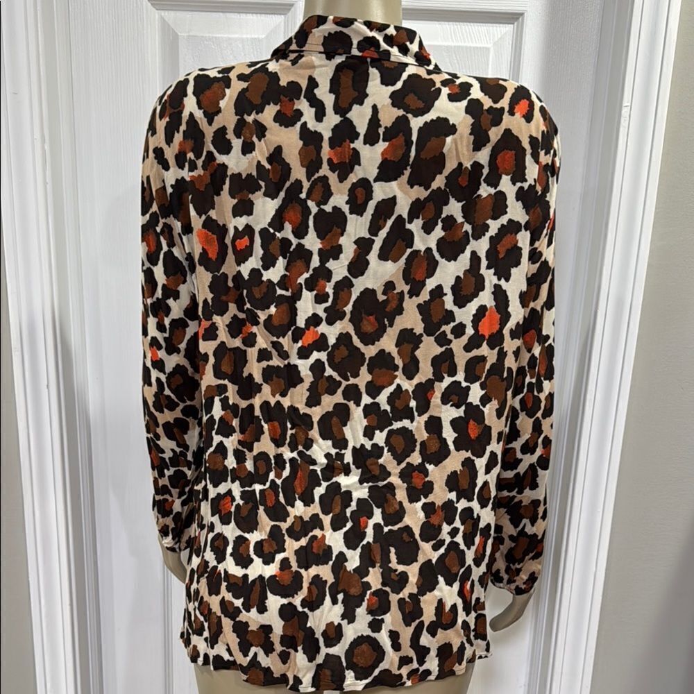 RABE LEOPARD PRINT BLOUSE - Picture 5 of 7